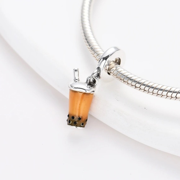 NWOT Bobba Tea Silver Pandora Fit Charm - Picture 10 of 10